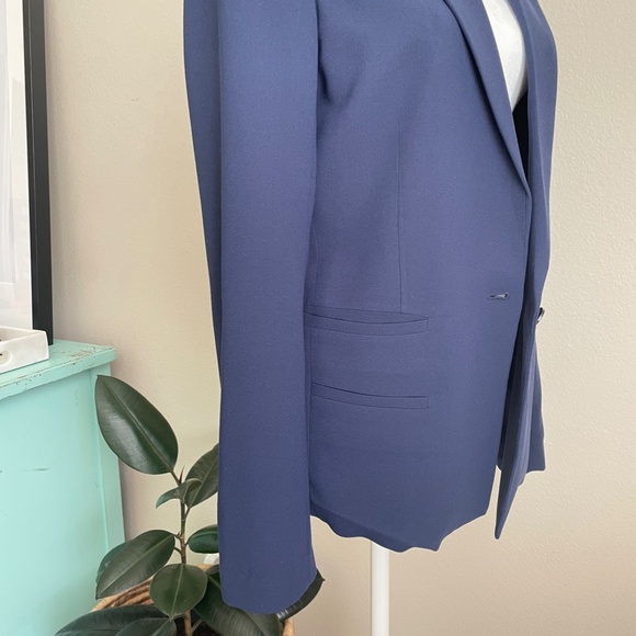 Joie Mehira B Crepe Navy Blazer 8 - Picture 7 of 12